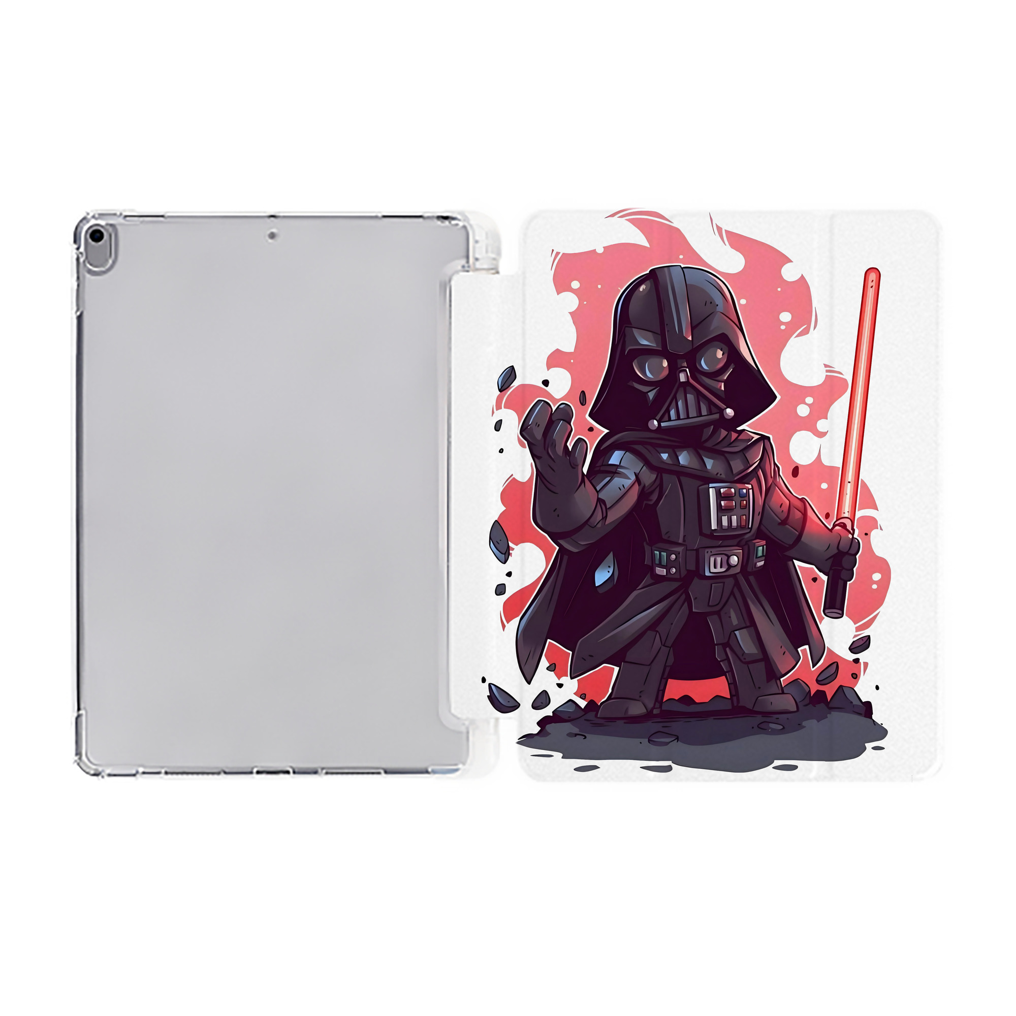 （画像用） スター・ウォーズ Star Wars IPad ケース ペン収納付き 三つ折りスタンド PUレザー×シリコン 対応機種9.5/10.5/10.9インチ